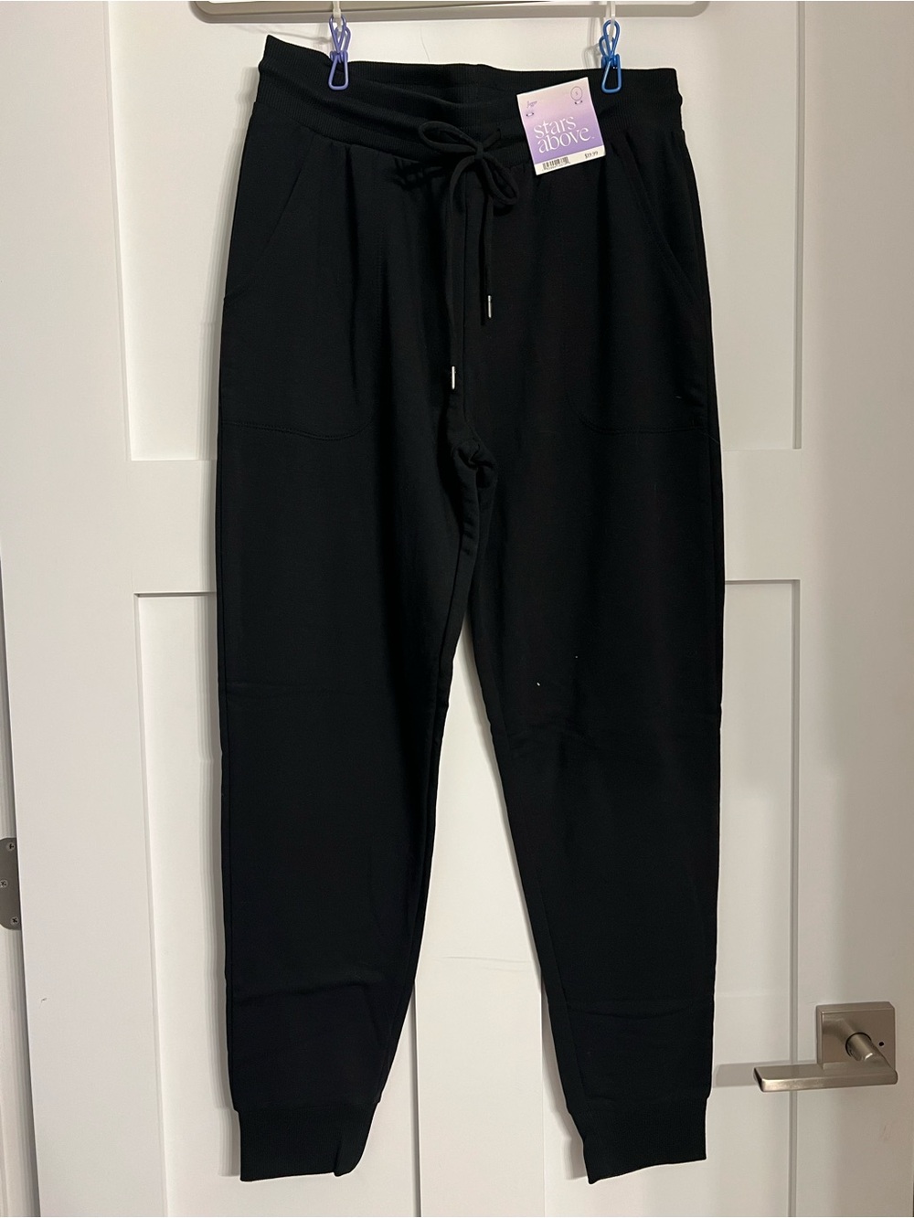 stars above Black Women's Drawstring Jogger Pants